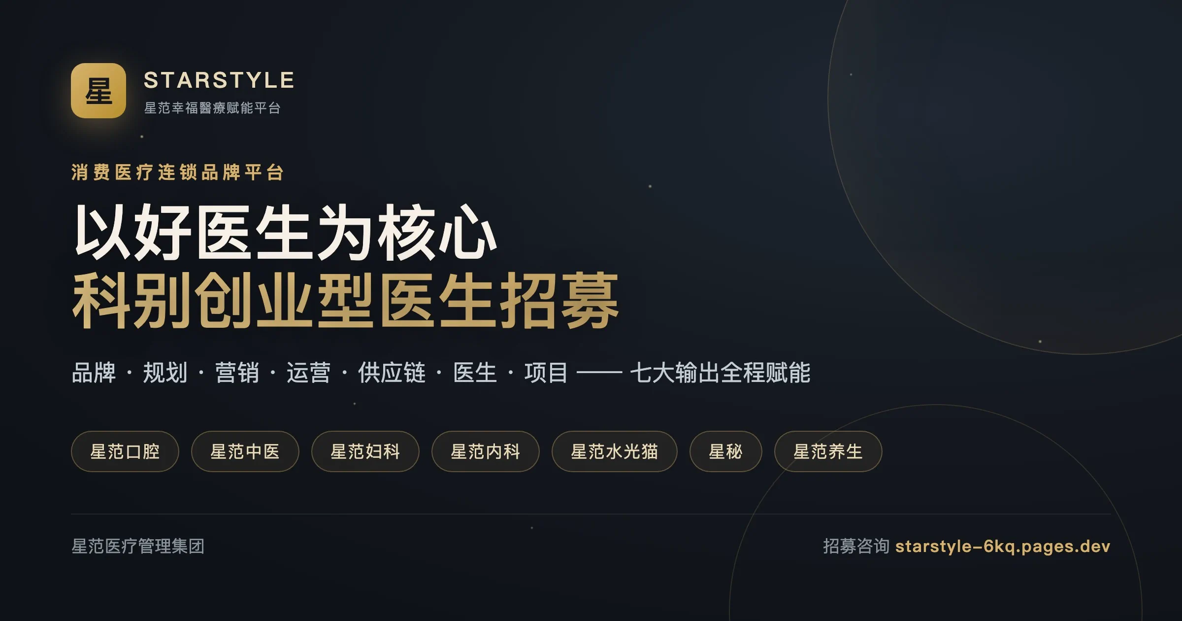 Starstyle 星范幸福醫療赋能平台 品牌标志